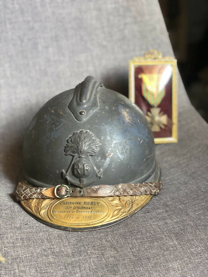 Casque Adrian officier Infanterie Coloniale