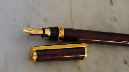 GRAND STYLO PLUME S.T. DUPONT MONTPARNASSE XL OR 18K
