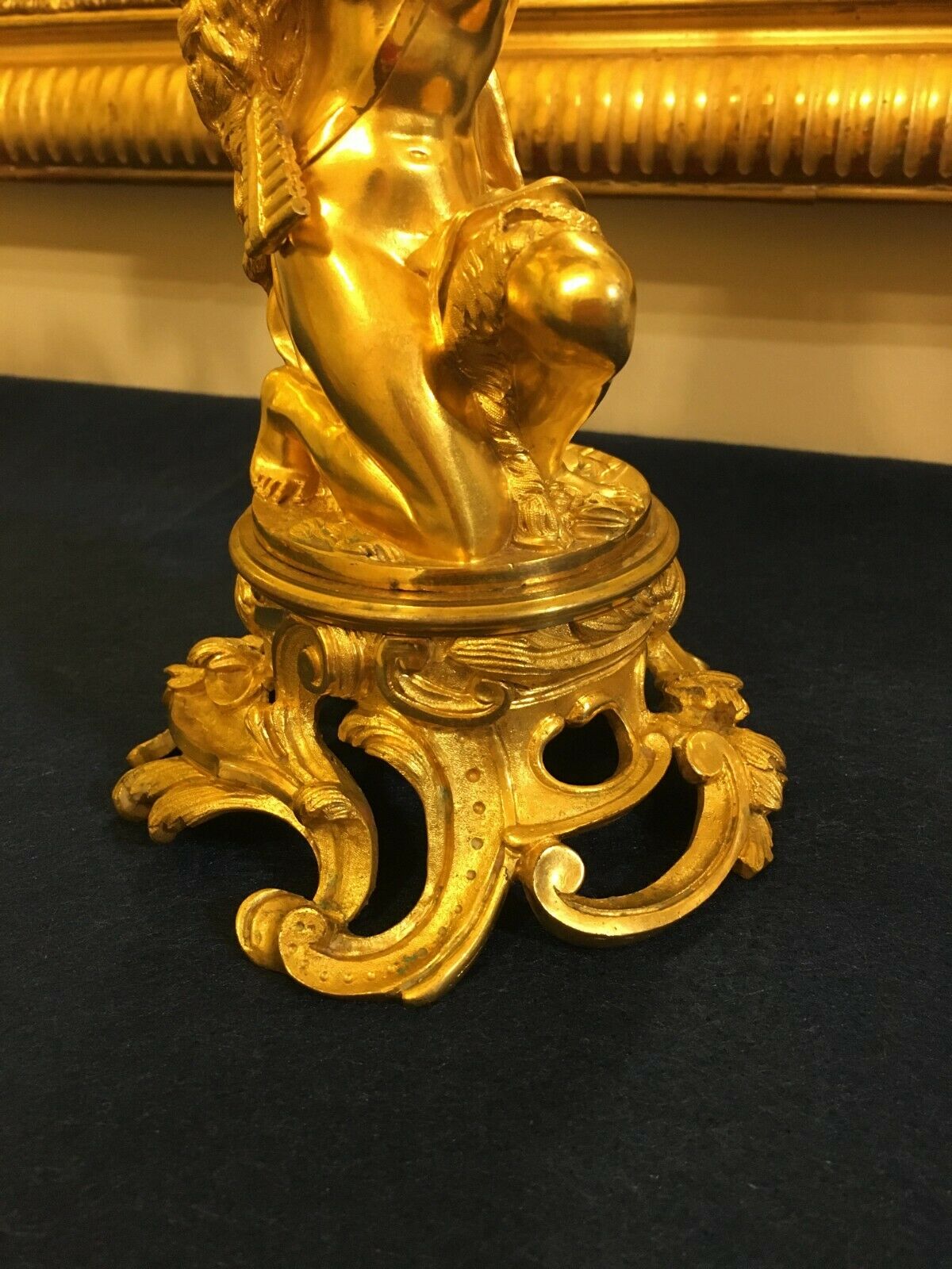 Paire de Candélabres Bougeoirs Louis XV XIXème siècle