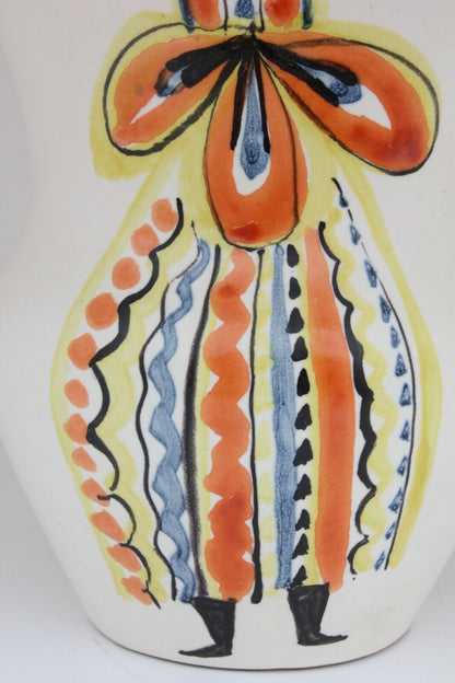 Ancien vase de Capron décor de personnage