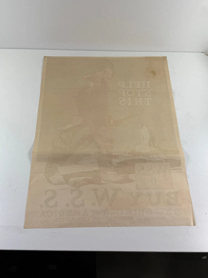 Affiche original propagande américaine Adolph Treidler Allemagne 1915