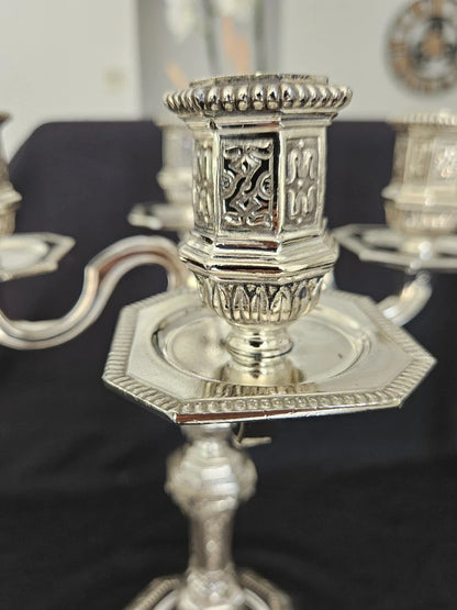 Paire Chandeliers Christofle Duperier