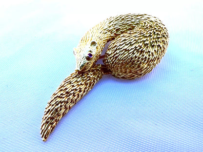 MAGNIFIQUE BROCHE FRANÇAISE EN OR 18 CARATS