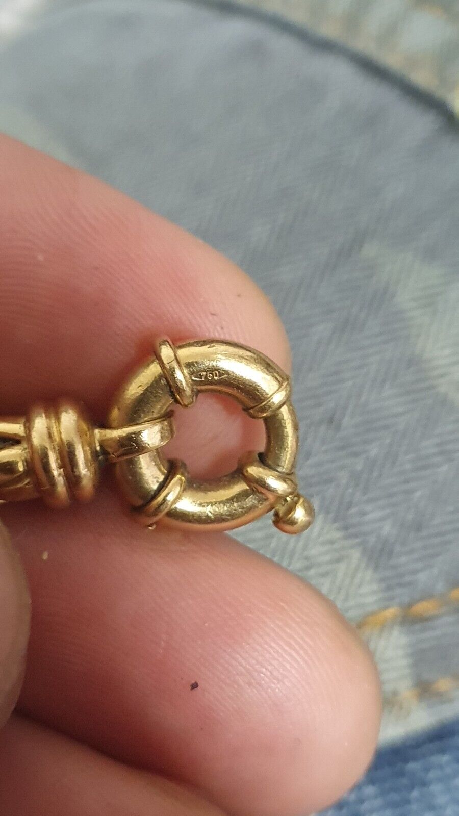 Bracelet or 18 carats 750