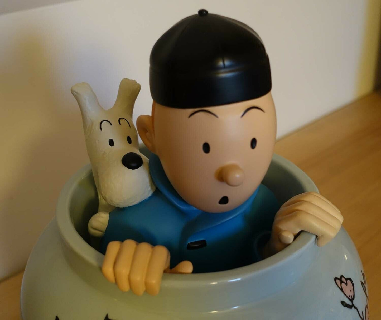 Rare set complet Potiche Tintin Lotus Bleu moulinsart 2011