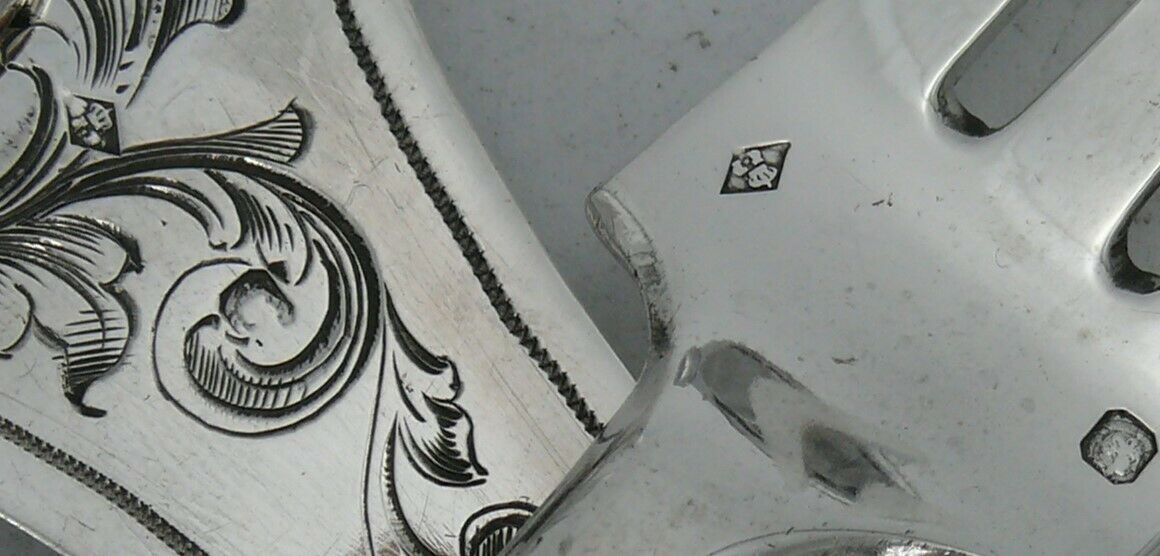Coffret de 10 pièces de service argent massif Minerve