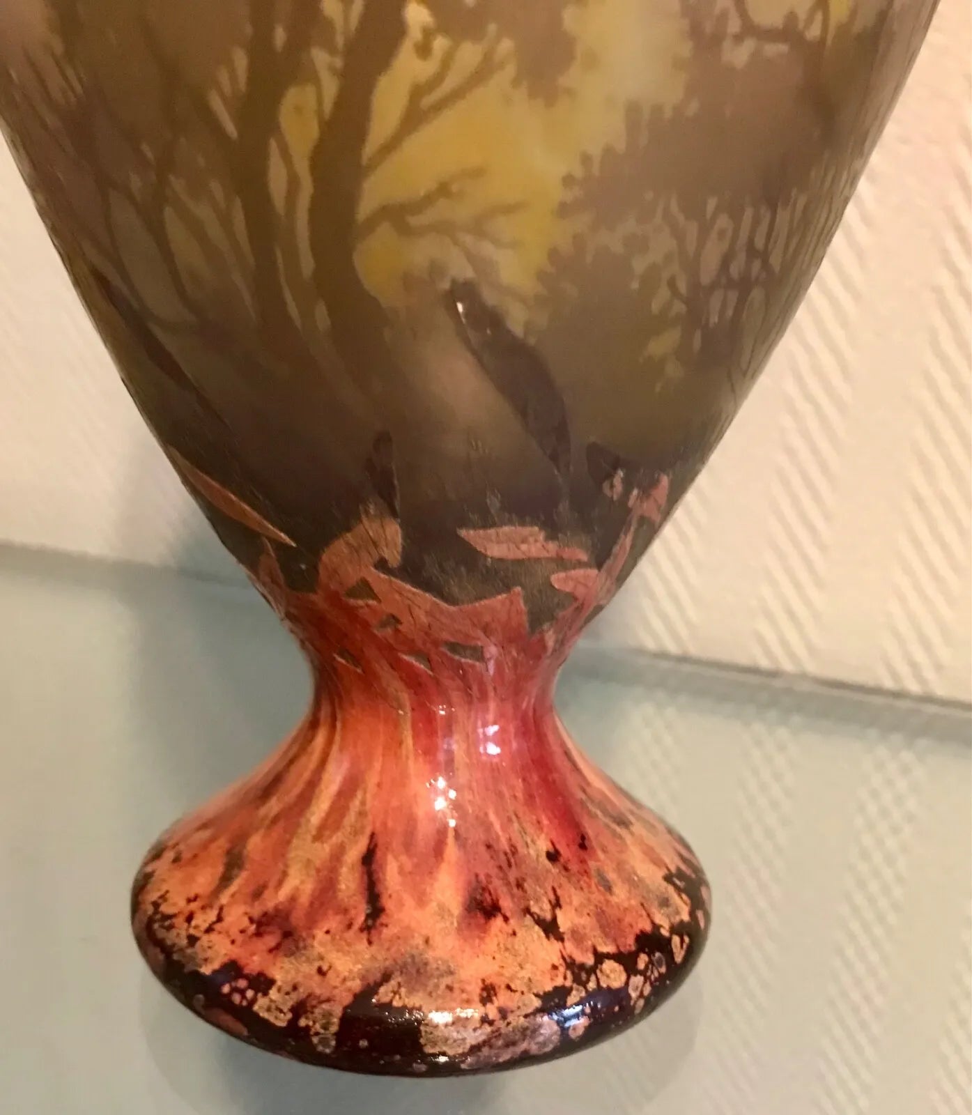 VASE DAUM NANCY ÉMAILLÉ