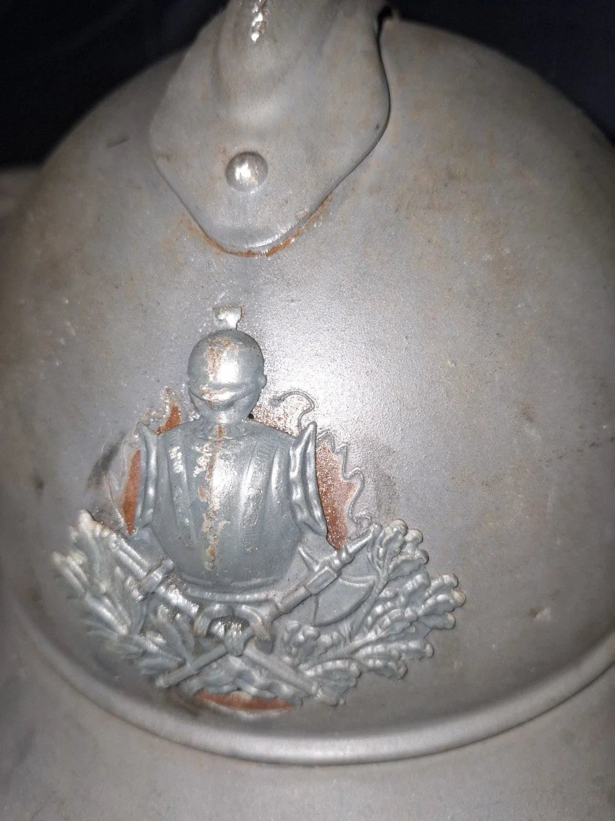 Casque Adrian Modèle 1915 – Génie Français, Insigne 1er Type