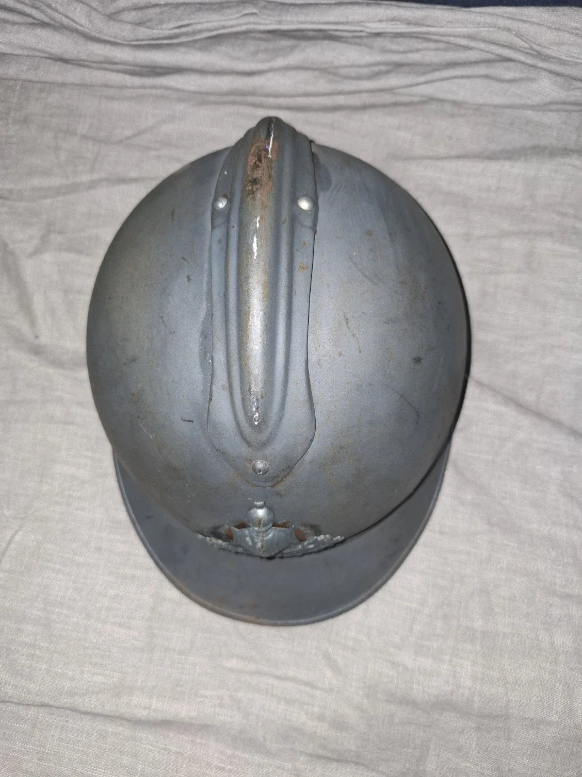 Casque Adrian Modèle 1915 – Génie Français, Insigne 1er Type