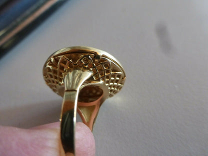 BAGUE OR JAUNE 18 CARATS PIÈCE OR 20 FRS MARIANNE