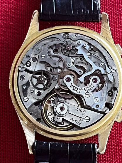 Montre Baume & Mercier chronographe en or 18K