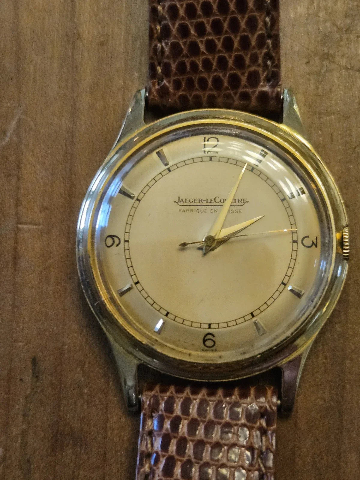 Montre homme Jaeger LeCoultre vintage or 18k 750 massif