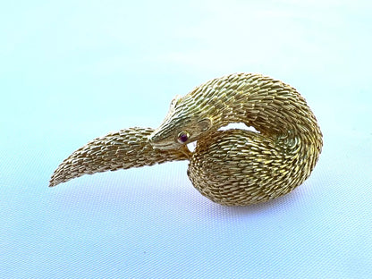 MAGNIFIQUE BROCHE FRANÇAISE EN OR 18 CARATS