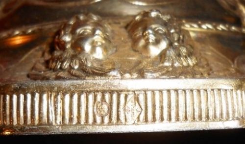 Calice catholique ciboire vermeil argent style Louis XV