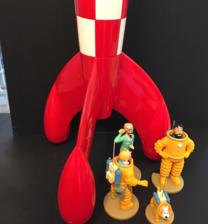 Superbe ensemble Fusée Tintin  Moulinsart