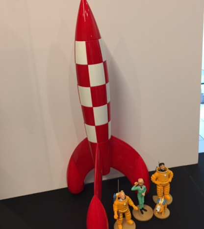 Superbe ensemble Fusée Tintin  Moulinsart