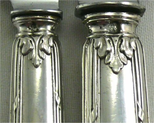 Coffret de 24 couteaux argent fourré modèle Rubans Minerve