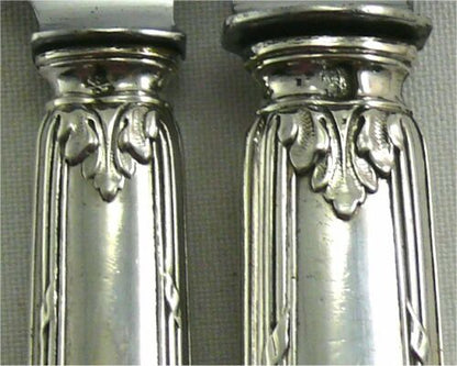 Coffret de 24 couteaux argent fourré modèle Rubans Minerve